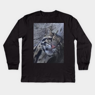 Clouded Leopard Kids Long Sleeve T-Shirt